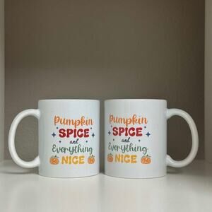 Pumpkin Spice & Everything Nice Ceramic Mug 12oz
